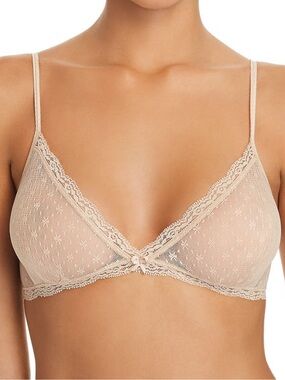 Eberjey Delirious Lace Wireless Triangle
Bralette In Ivory